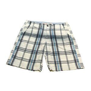 AMERICAN EAGLE Men's Shorts Size 32 Stripes 4 Pockets 100% Cotton
